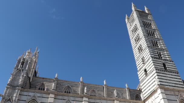 Siena Toscana Italien Februari 2022 Domkyrkan Siena Katedralen Santa Maria — Stockvideo