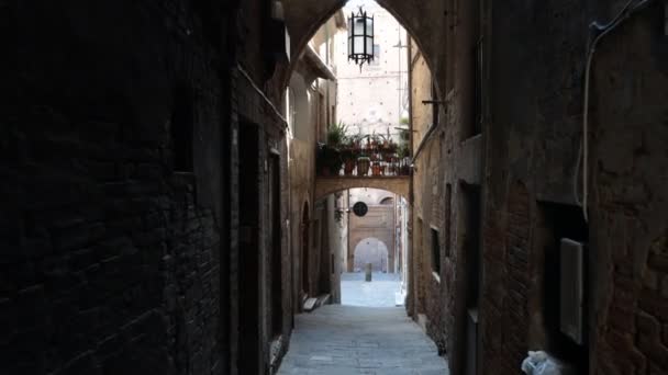 Siena Toscane Italië Februari 2022 Opnamen Pov Van Een Prachtige — Stockvideo