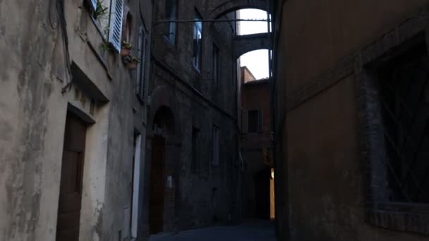 Sienne Toscane Italie Février 2022 Pov Shooting Walking Beautiful Ruley — Video