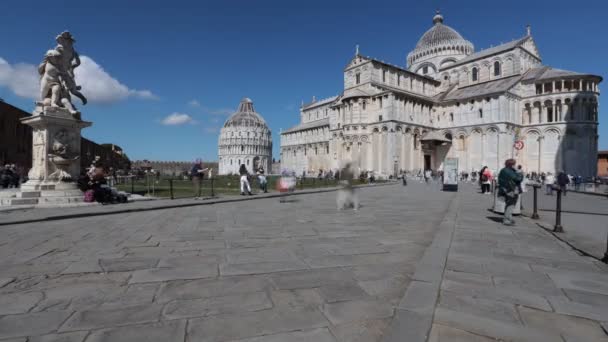 Pisa Toscana Italia Aprile 2022 Time Lapse Della Piazza Dei — Video Stock