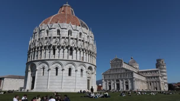 Pise Toscane Italie Avril 2022 Time Lapse Amazing Piazza Dei — Video