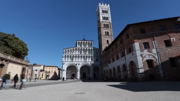 Lucca Toscane Italië April 2022 Kathedraal Van San Martino Duomo — Stockvideo