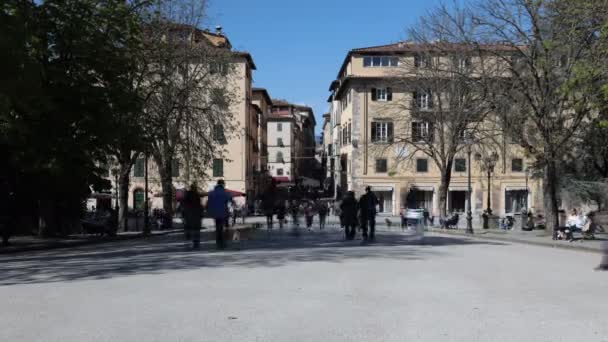 Lucca Toskana Italien April 2022 Zeitraffer Des Historischen Stadtzentrums Von — Stockvideo