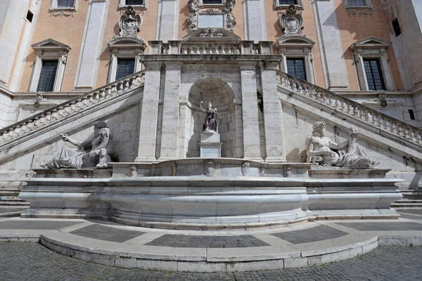 Fountain Goddess Rome Piazza Del Campidoglio Rome Italy — 스톡 사진