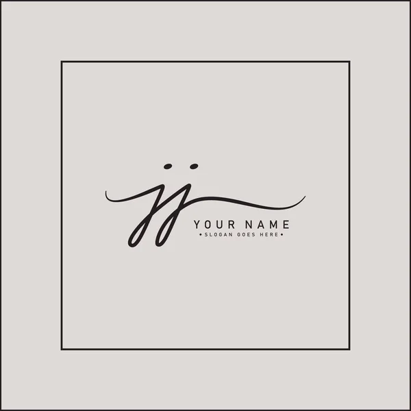 İlk Harf JJ logosu - El yazısı İmza Logosu