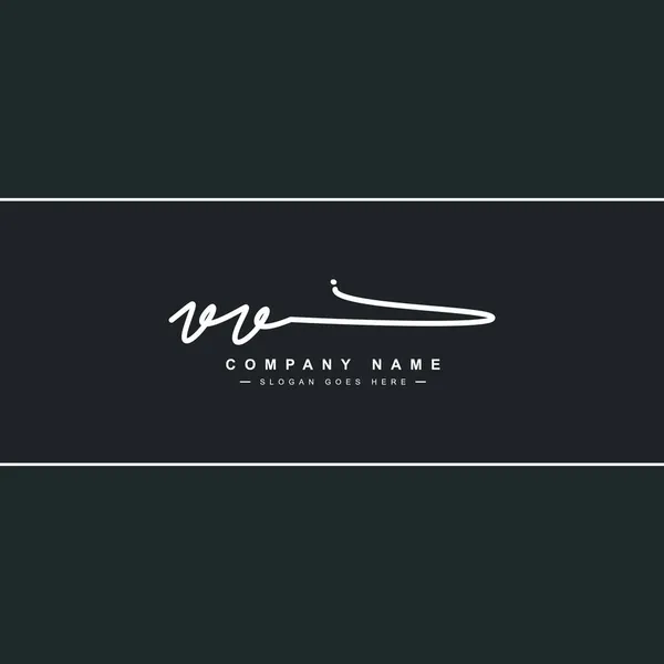 Logotipo Inicial Carta Logotipo Assinatura Desenhado Mão —  Vetores de Stock