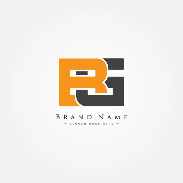 Inisial Letter Logo Simple Business Logo - Stok Vektor