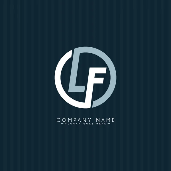 Initial Letter Logo Minimal Business Logo Alphabet — Stock Vector