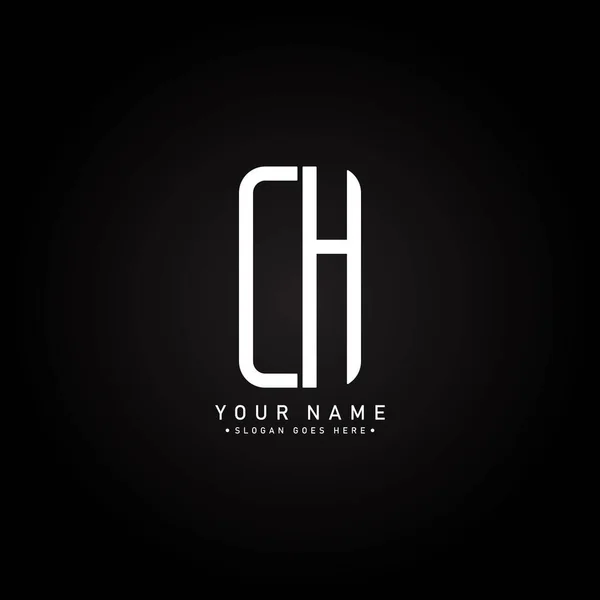 首字母Chlogo 简单商务Logo — 图库矢量图片