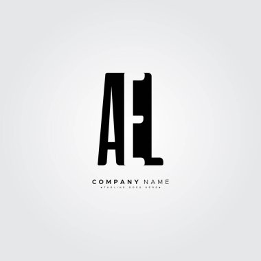 İlk Harf AEL Logosu - Alfabe A, E ve L için Basit İş Logosu