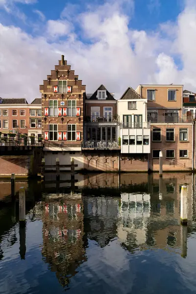 Vista sobre el Linge en Gorinchem — Foto de Stock