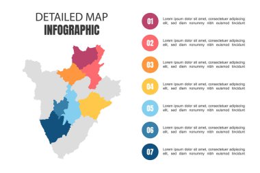 Burundi 'nin Modern Detaylı Harita Bilgileri