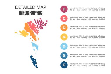Faroe Adasının Modern Detaylı Harita Bilgileri