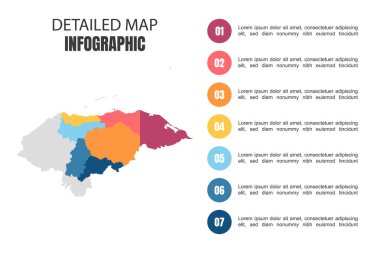Honduras 'ın Modern Detaylı Harita Bilgileri
