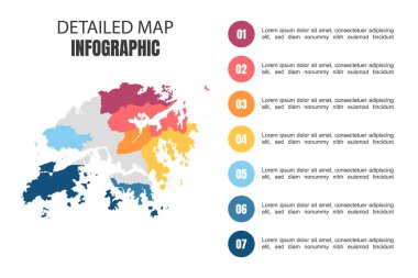 Hong Kong 'un Modern Detaylı Harita Bilgileri