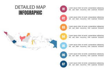 Endonezya 'nın Modern Detaylı Harita Bilgileri