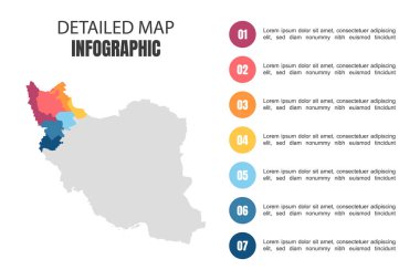 İran 'ın Modern Detaylı Harita Bilgileri