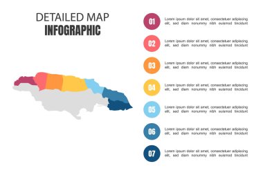 Jamaika 'nın Modern Detaylı Harita Bilgileri