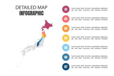 Japonya 'nın Modern Detaylı Harita Bilgileri