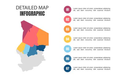 Çad 'ın Modern Detaylı Harita Bilgileri