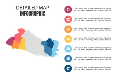 El Salvador 'un Modern Detaylı Harita Bilgileri