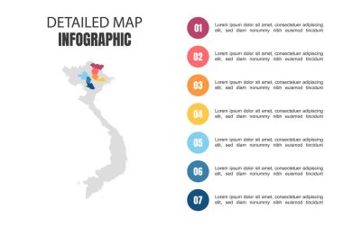 Vietnam 'ın Modern Detaylı Harita Bilgileri