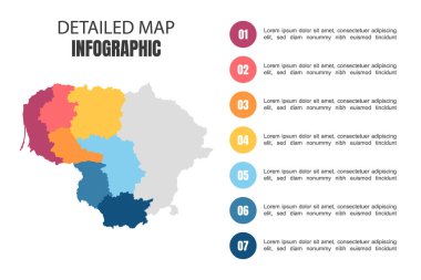 Litvanya 'nın Modern Detaylı Harita Bilgileri