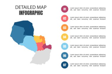 Paraguay 'ın Modern Detaylı Harita Bilgileri