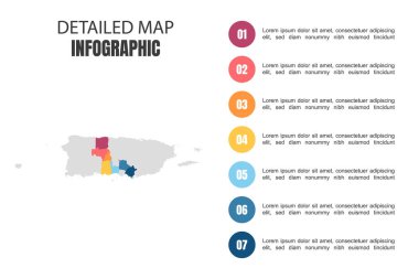 Porto Riko 'nun Modern Detaylı Harita Bilgileri