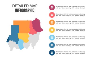 Sudan 'ın Modern Detaylı Harita Bilgileri