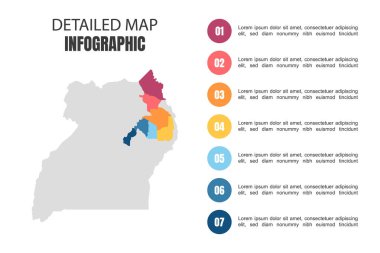 Uganda 'nın Modern Detaylı Harita Bilgileri