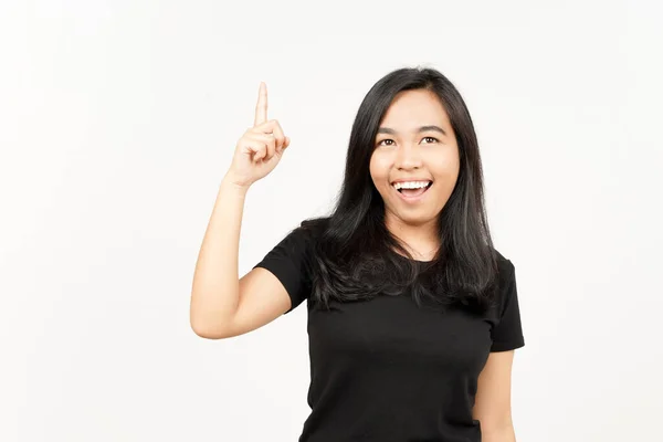 Denkende Geste Der Schönen Asiatin Isoliert Auf Weißem Hintergrund — Stockfoto