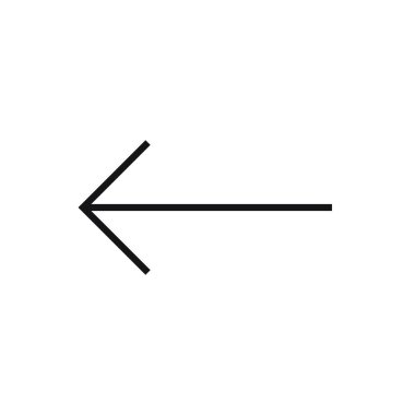 Düzenlenebilir ok çizgisi simgesi. Beyaz arkaplanda vektör çizimi izole edildi. Web sitesi ya da mobil uygulama için kullanılacak