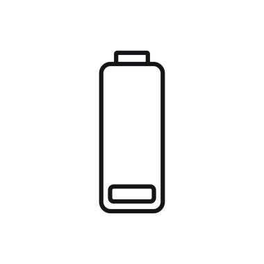 Düzenlenebilir düşük pil çizgisi simgesi. Beyaz arkaplanda vektör çizimi izole edildi. Web sitesi ya da mobil uygulama için kullanılacak