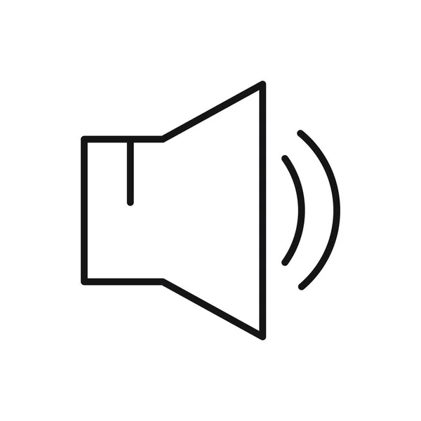 Editierbares Lautsprecherzeilen Symbol Vektor Illustration Isoliert Auf Weißem Hintergrund Verwendung — Stockvektor