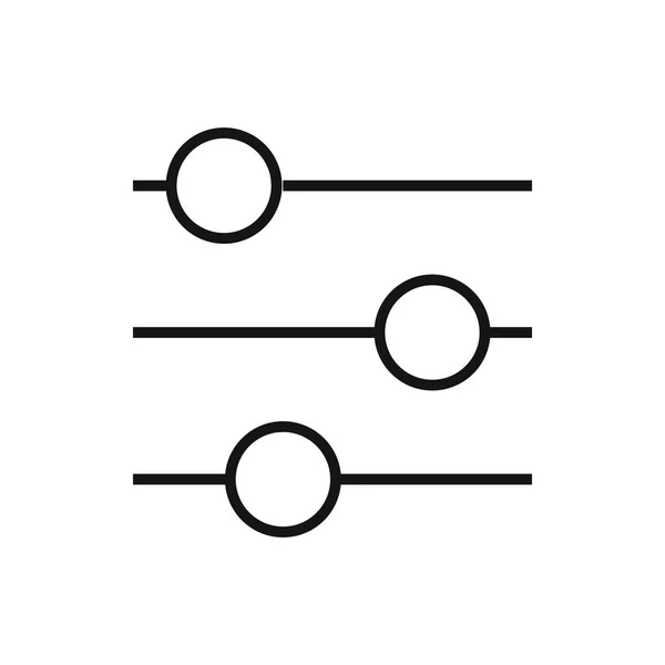 Icône Ligne Réglage Modifiable Illustration Vectorielle Isolée Sur Fond Blanc — Image vectorielle