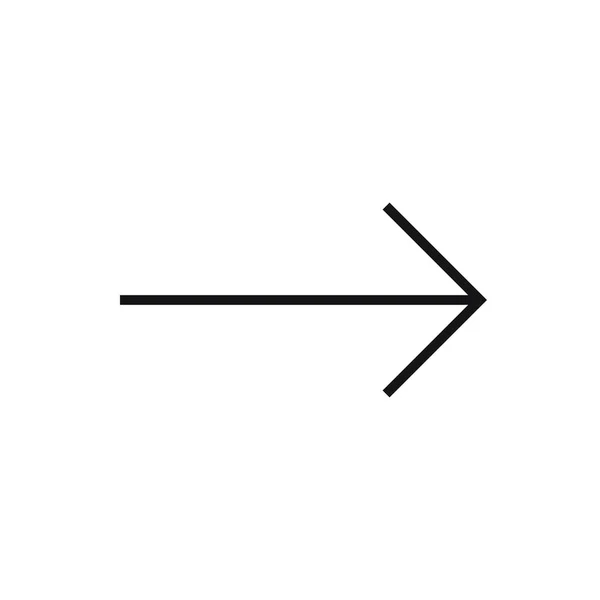 Bewerkbare Pijl Lijn Pictogram Vector Illustratie Geïsoleerd Witte Achtergrond Gebruik — Stockvector