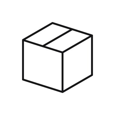 Düzenlenebilir paket satırı simgesi. Beyaz arkaplanda vektör çizimi izole edildi. Web sitesi ya da mobil uygulama için kullanılacak