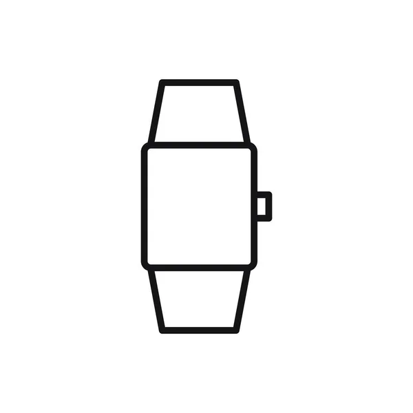 Icono Línea Reloj Muñeca Editable Ilustración Vectorial Aislada Sobre Fondo — Vector de stock