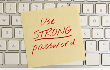 The concept of information security. The inscription 