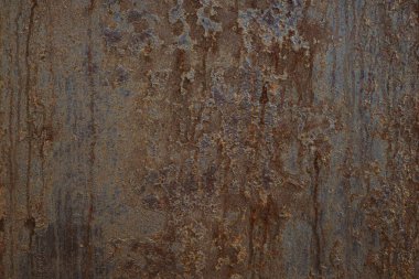 Background, rusty metal texture. Backdrop for design. Horizontal image.