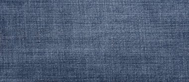 Texture of denim close-up. Wide banner format. Background, blank for design.