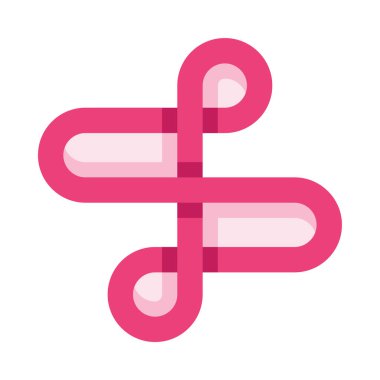 Soyut şekiller web simgesi, beyaz arkaplanda izole edilmiş basit vektör illüstrasyonu 