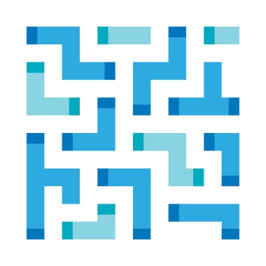 Soyut şekiller web simgesi, beyaz arkaplanda izole edilmiş basit vektör illüstrasyonu 