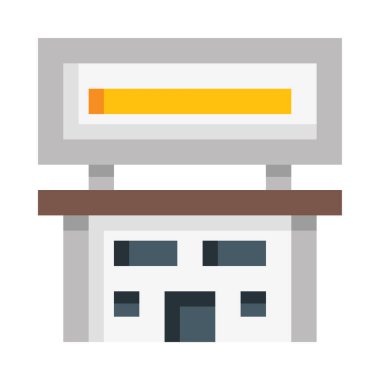 Web reklam simgesi, beyaz arkaplanda izole edilmiş basit vektör illüstrasyonu 