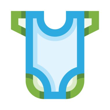 Bebek kıyafetleri web simgesi, beyaz arkaplanda izole edilmiş basit vektör illüstrasyonu 