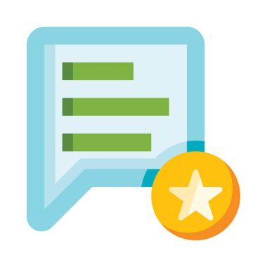 Sohbet web simgesi, beyaz arkaplanda izole edilmiş basit vektör çizimi