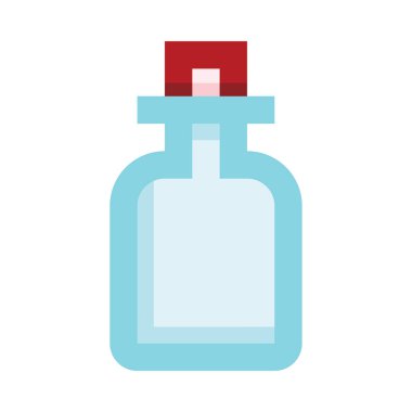 Kozmetik web simgesi, beyaz arkaplanda izole edilmiş basit vektör illüstrasyonu