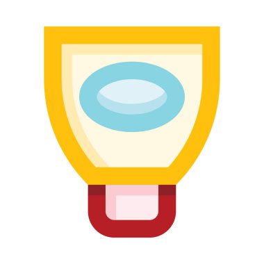 Kozmetik web simgesi, beyaz arkaplanda izole edilmiş basit vektör illüstrasyonu