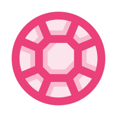 Mücevher web simgesi, beyaz arkaplanda izole edilmiş basit vektör illüstrasyonu 